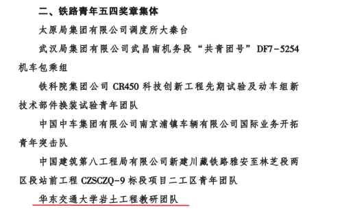 扎进红土地 筑基新赣鄱——记第22届铁路青年五四奖章集体AC米兰中文官方网站岩土工程教研团队